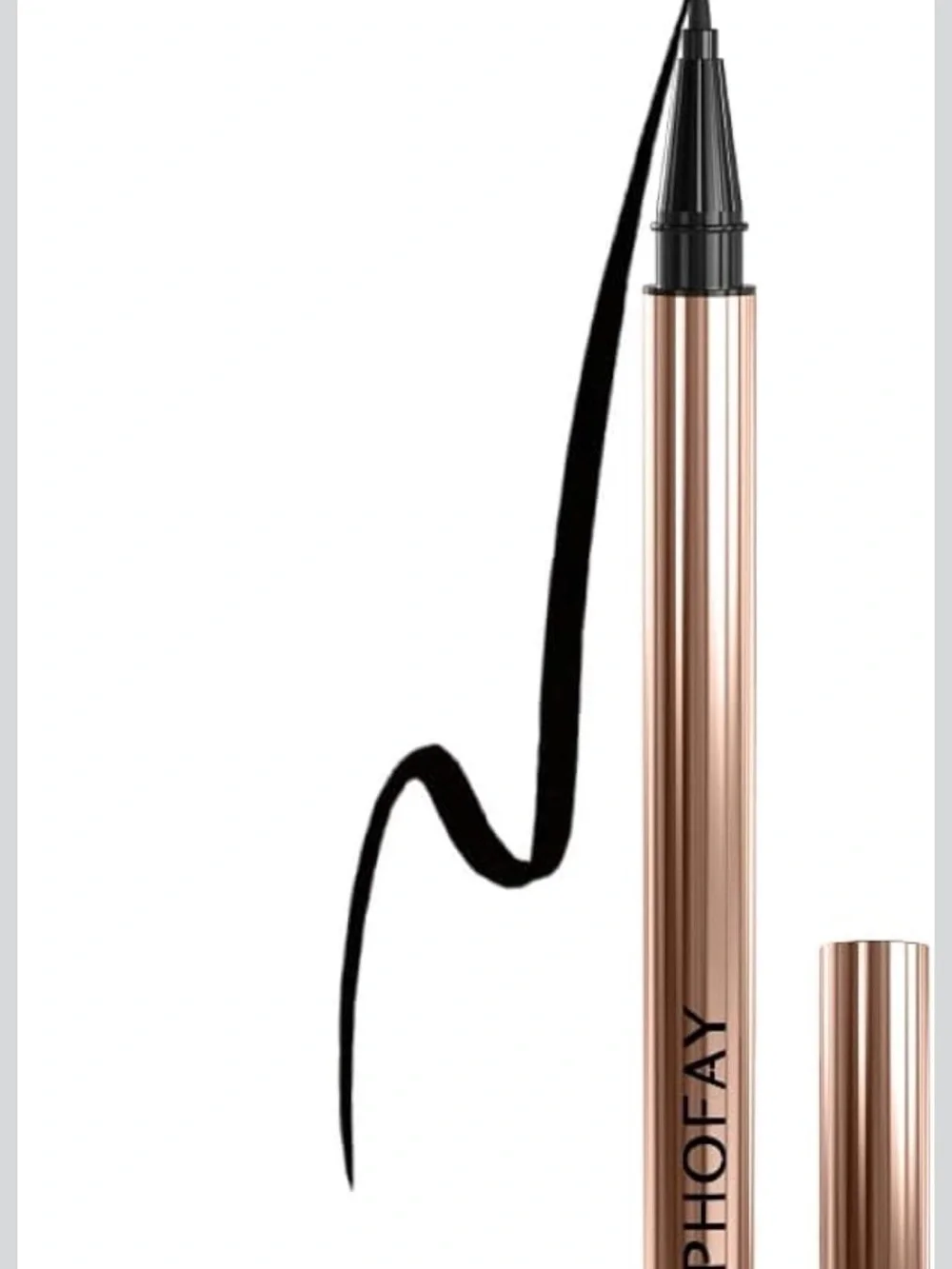 Phofay Black Eyeliner Pen — Precision Liquid Liner (Black)